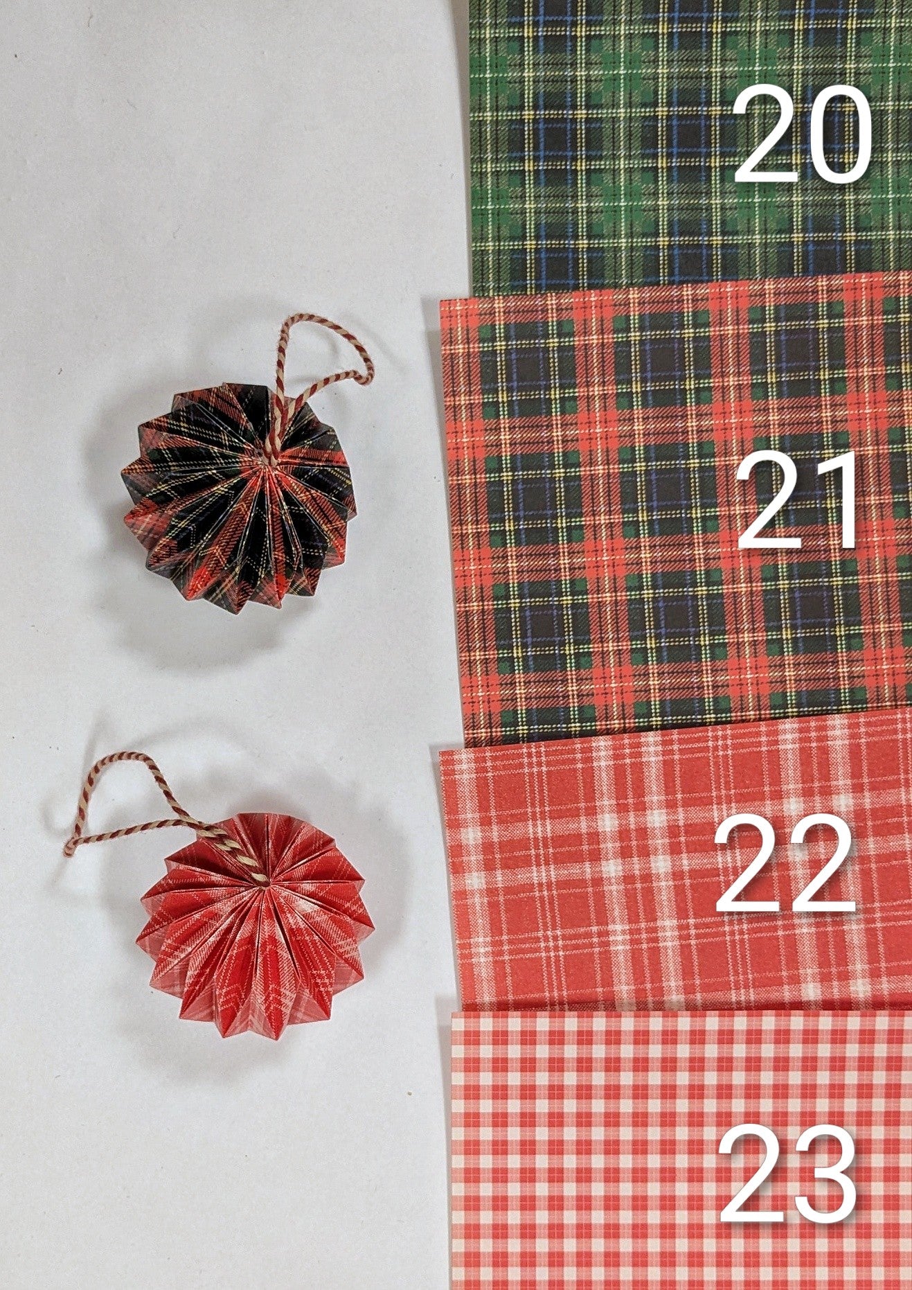 Ornamento natalizio - stella origami