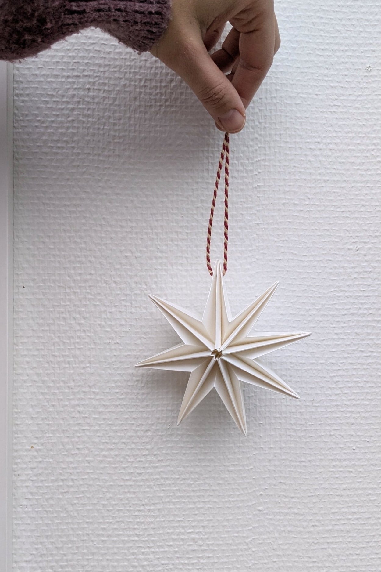 Ornamento natalizio - stella origami