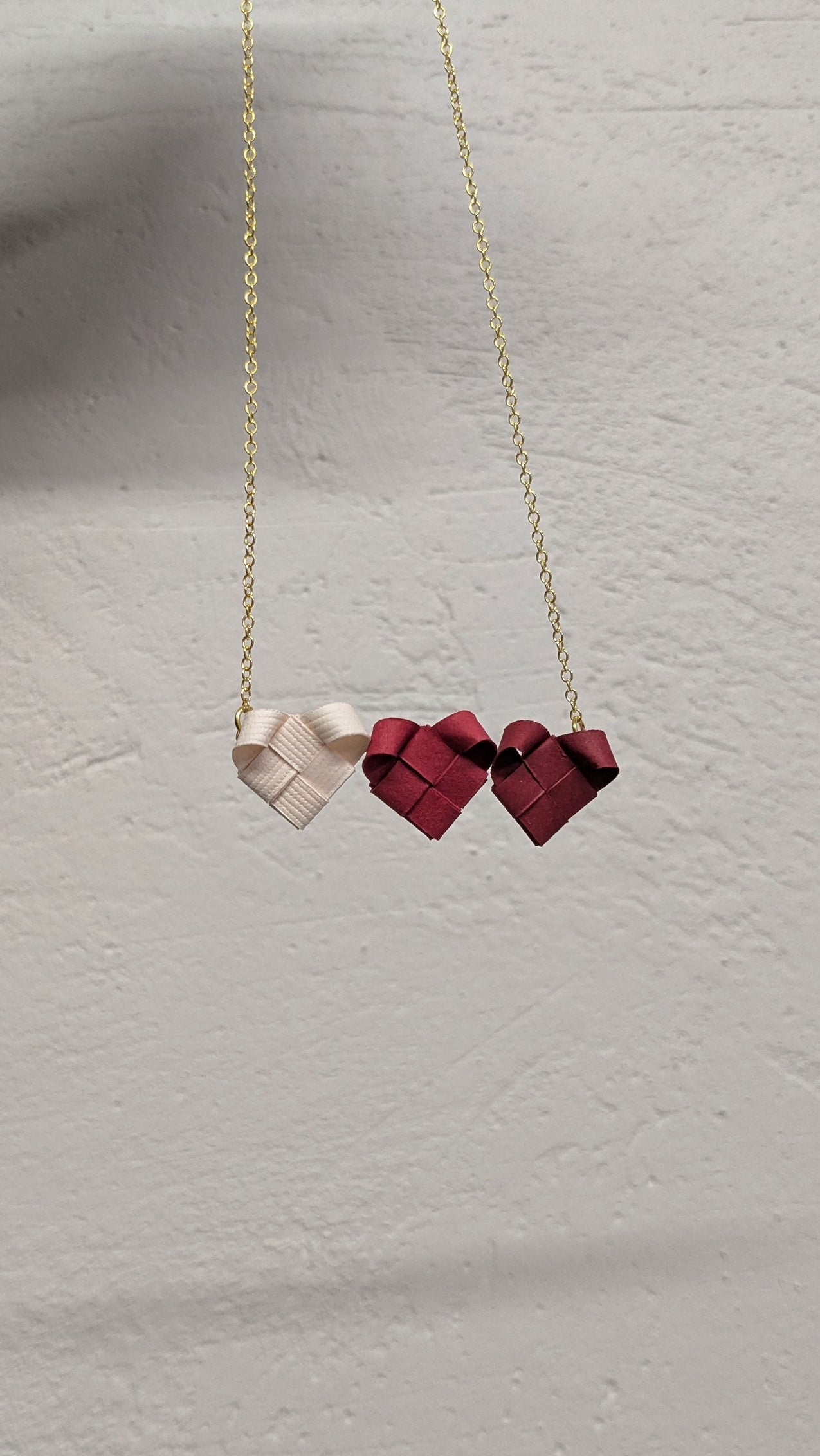 Necklace "INTRECCI" - 3 hearts